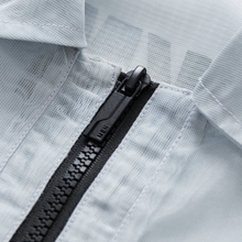 Veos Zip Blue Shirt | Recycled Fabric Mesh Streetwear Long-Sleeve