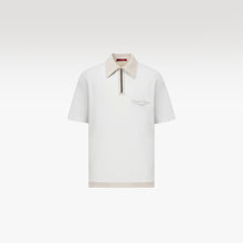 The Odyssey Knit Polo | Off-White Knit Slogan Embroidered Streetwear
