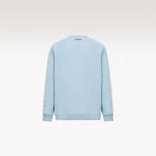 Gradient Long Sleeved Sweatshirt | Checkerboard Sleeve Accents Minimal Streetstyle