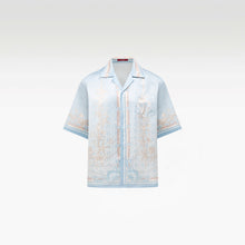 Coraline Symphony Silk Shirt |  Premium Printed Silk Coral Baroque Streetstyle