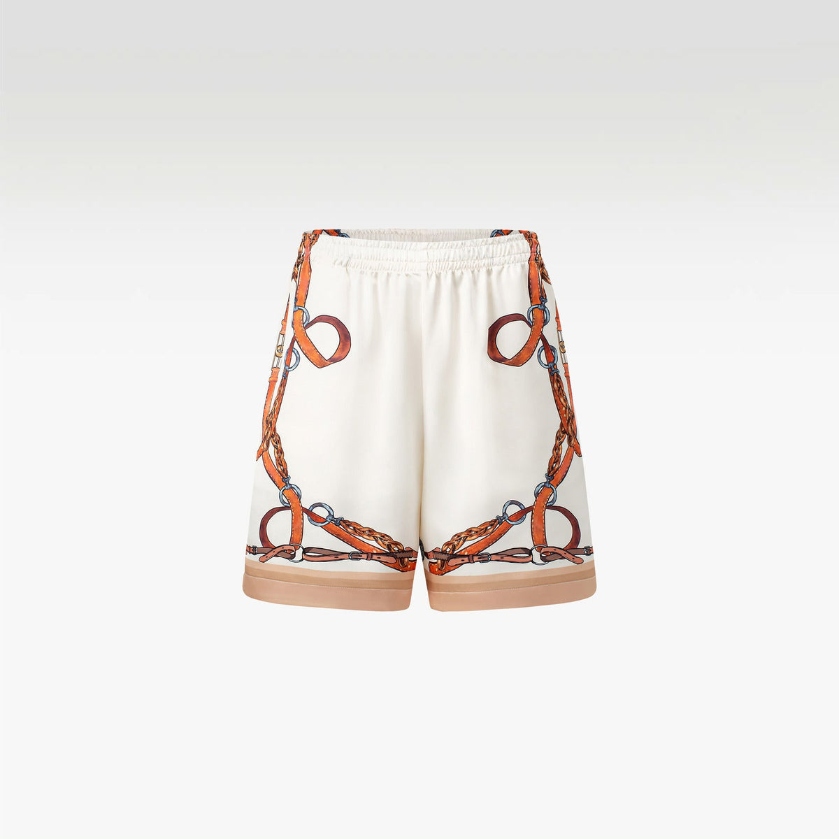 Rodeo Silk Shorts | Premium Printed Silk Taffeta Luxury Wild West Harness