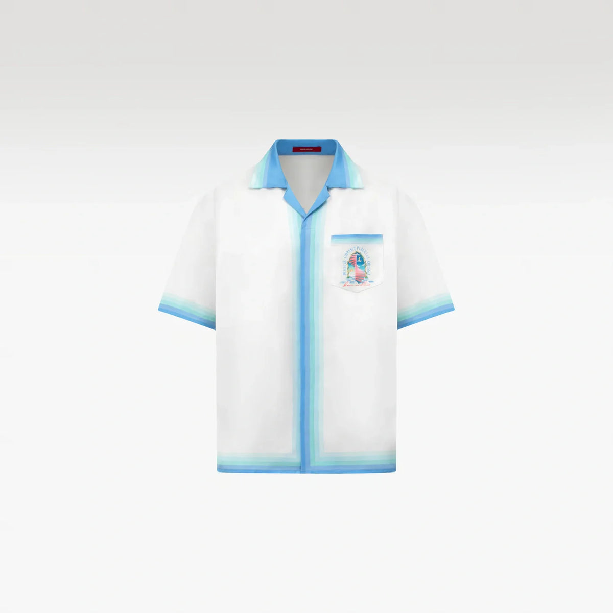 Odyssey Silk Shirt | Premium Printed Silk Gradient Peaceful Odyssey Art