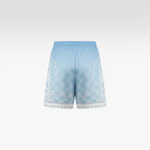 Epiphany Silk Shorts | Premium Printed Silk Tonal Checkerboard Baroque Art