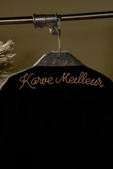 The Western Bond Jacket | White Contrast Stitching Boxy Fit Western Yoke Streetwear