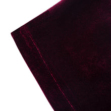 Crimson Reverie Trousers | Luxury Velvet Street Style, Signature Embroidered Decadent Bee