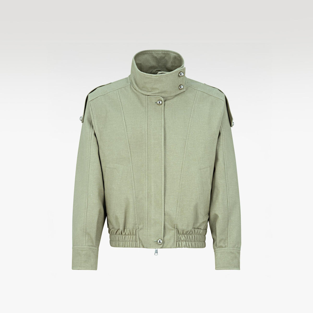 The Polyurethane Jacket | Structured High-Collar Streetwear Style Coat