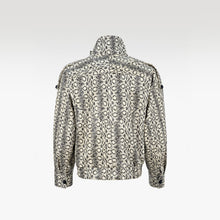 The Viper Commander Faux Leather Jacket | Snake Print Structured Streetwear