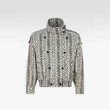 The Viper Commander Faux Leather Jacket | High-Collar Snake Print Structured Streetwear