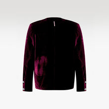 The Carmine Crush Velvet Blazer | Premium Velvet Structured Statement