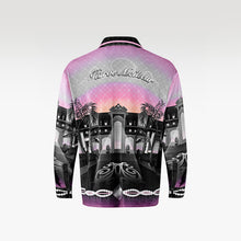 The Pink Smoke Paradise Velvet Shirt | Premium Velvet Relaxed Psychedelic