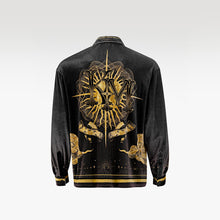 The Gold Empire Velvet Shirt | Premium Velvet Relaxed Imperial
