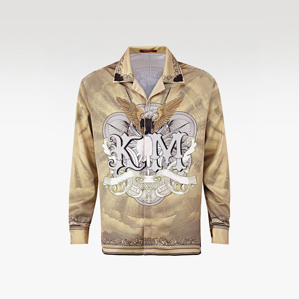 The Pale Gold Decree Silk Shirt | Premium Silk Relaxed Regal