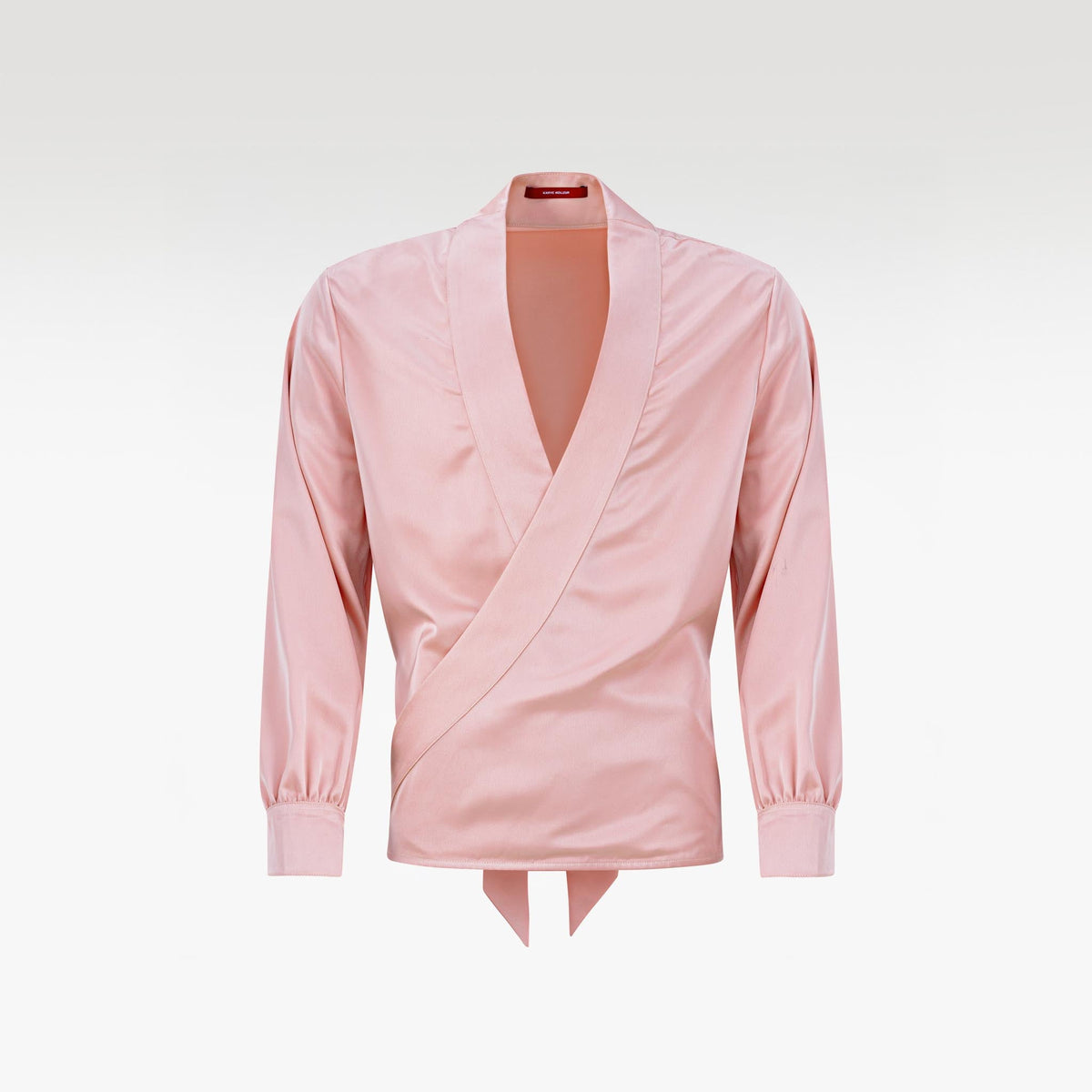 The Platinum Vault Silk Shirt | Pink Silk Relaxed Elegant