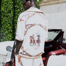 Rodeo Silk Shorts | Premium Printed Silk Taffeta Luxury Wild West Harness