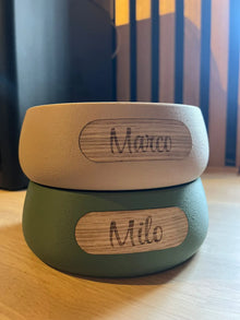 Personalized Fuzzy Pet Bowl – Custom Textured Dog & Cat Feeding Bowl