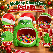 Funny Green Christmas Candy Bowl – 3D Printed Holiday Treat Holder