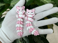 Cute Flexi Cat Keychain – 3D Printed Articulated Cat with Fluffy Tail