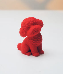 Cute Curly Puppy Figurine – 3D Printed Poodle & Bichon Dog Statue