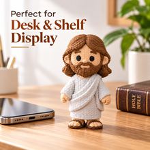 Cute Knitted Jesus Figurine – 3D Printed Crochet-Style Christian Decor