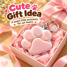 Cute Paw Print Clicker Keychain – 3D Printed Pet Paw Fidget Toy