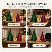 Modern Wavy Christmas Tree Decor – 3D Printed Holiday Decoration