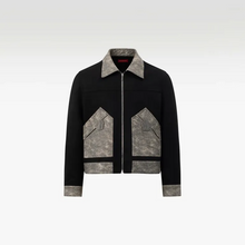 The Western Bond Jacket | White Contrast Stitching Boxy Fit Western Yoke Streetwear