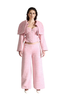 The Sugar Plum Armor Jacket | Premium Plum Faux Leather Structured Statement Jacket