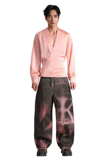 The Platinum Vault Silk Shirt | Pink Silk Relaxed Elegant