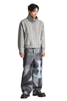 The Urban Pilot Faux Suede Jacket | Faux Suede Stand Collar Essential Wear