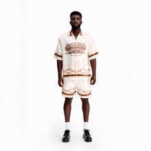 Sonoran Verse Silk Shorts | Printed Silk Luxury Western Check & Rope Design