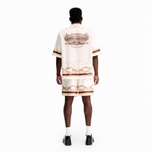 Sonoran Verse Silk Shorts | Printed Silk Luxury Western Check & Rope Design