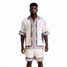 Lone Star Silk Shirt | Premium Printed Silk Taffeta Luxury Horse Saddle Design