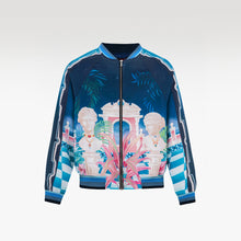 The Playa Duke Silk Bomber | Premium Printed Silk Taffeta Luxury Maximalist Tropical Baroque